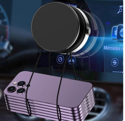 Magnetic Wireless Car Charger Mount - Fast Charging and Secure Hold